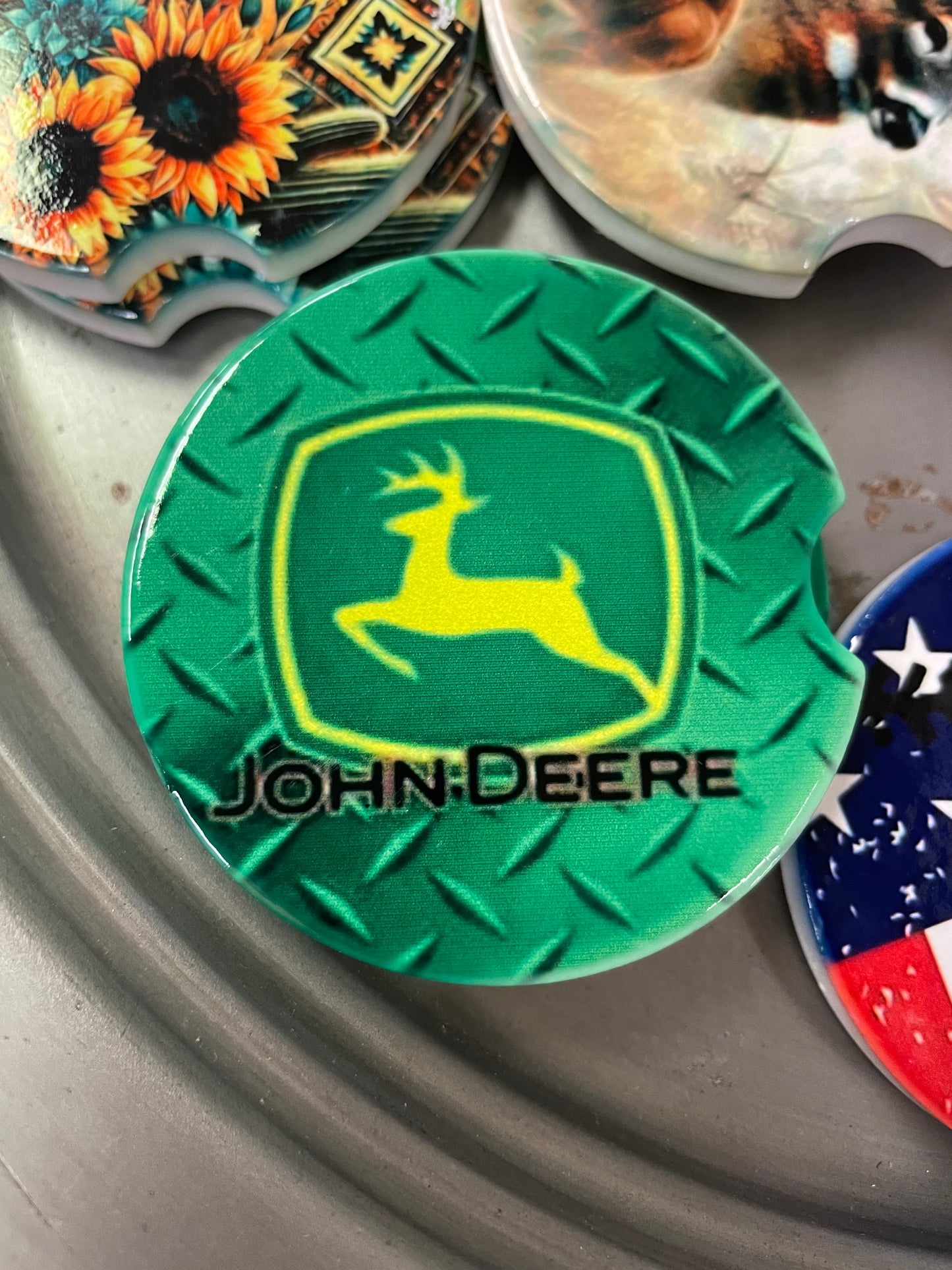 John Deere Car coasters