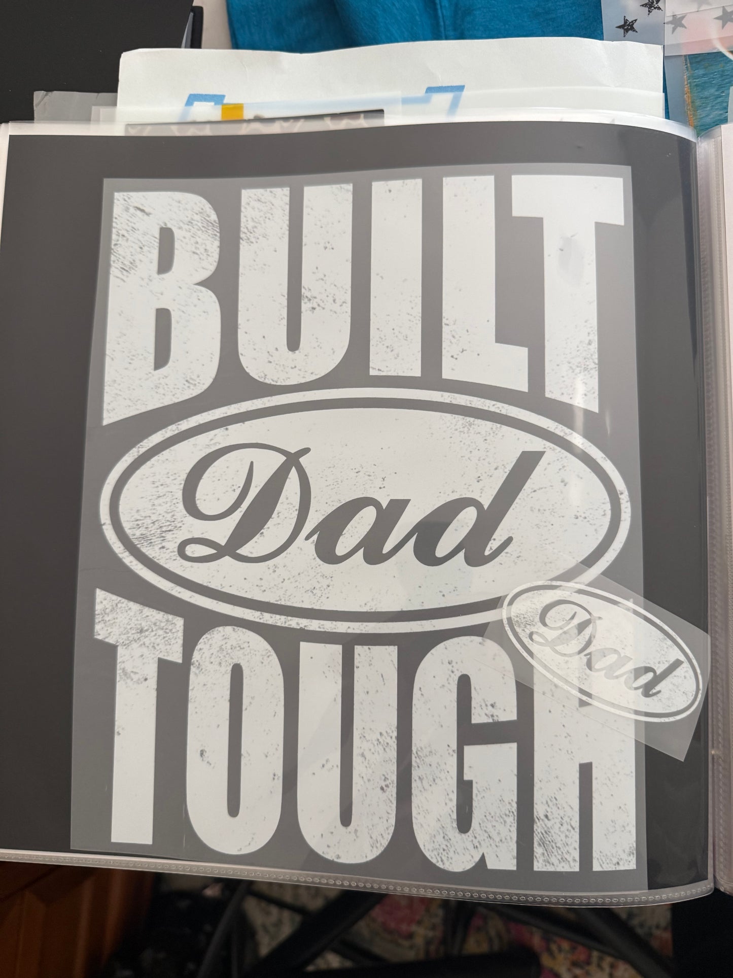 Built dad Tough- White
