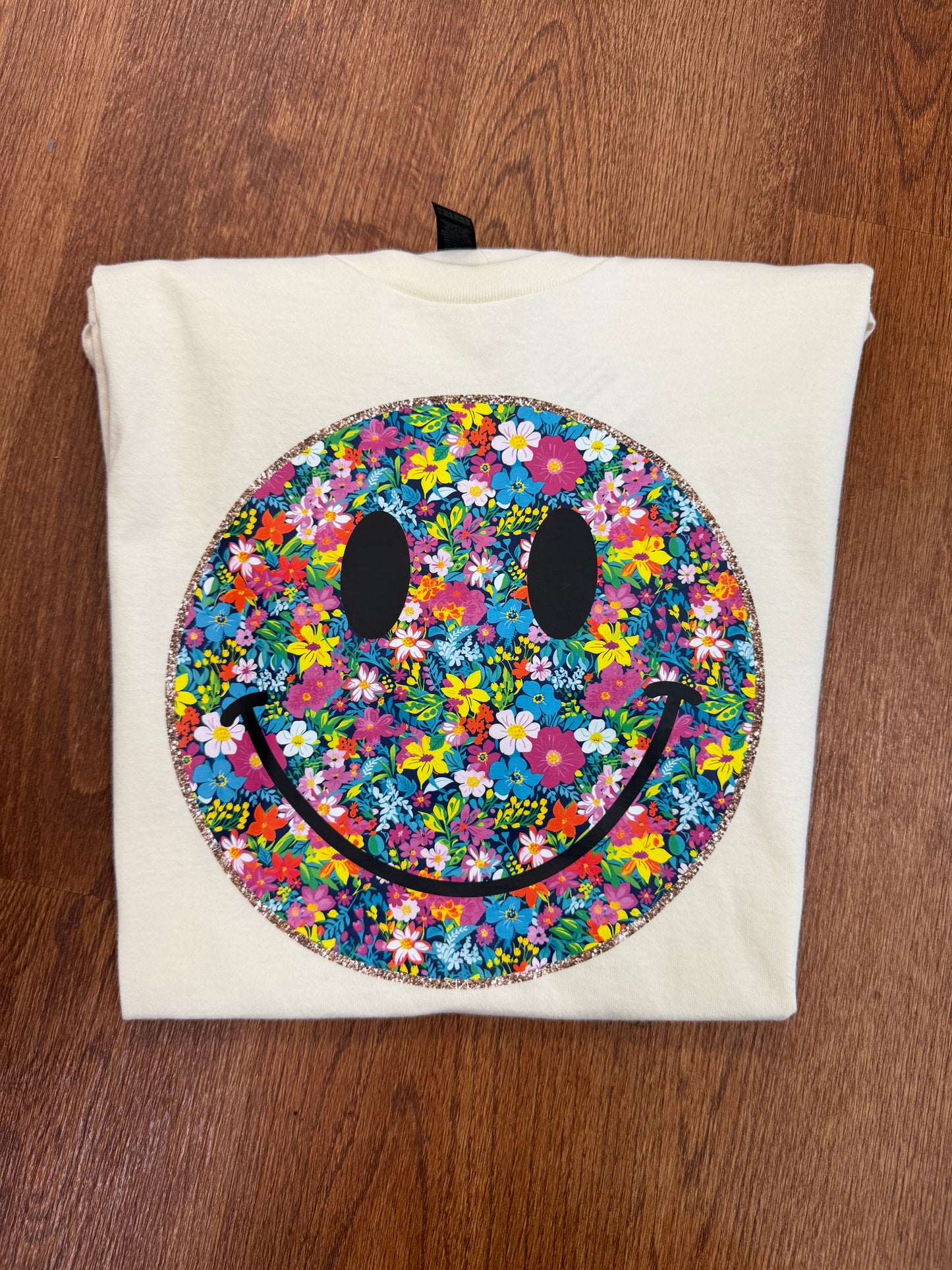 Floral Smiley Tee